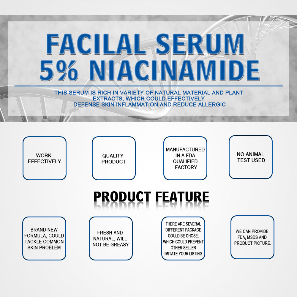 OEM & ODM Factory Niacinamide Serum Tightening Pores Moisturizing Essence 013