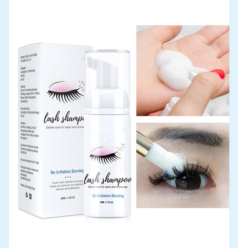 OEM Wholesale Eyelash Shampoo, Eyelash Cleaning and Makeup Removing Foam 387