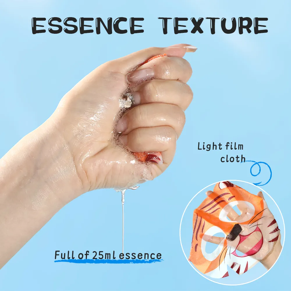 5PCS/ BOX Natural Organic Animal Cartoon Children's Face Mask Gentle Moisturizing Kids Baby Facial Care Mask For Boys And Girls 584