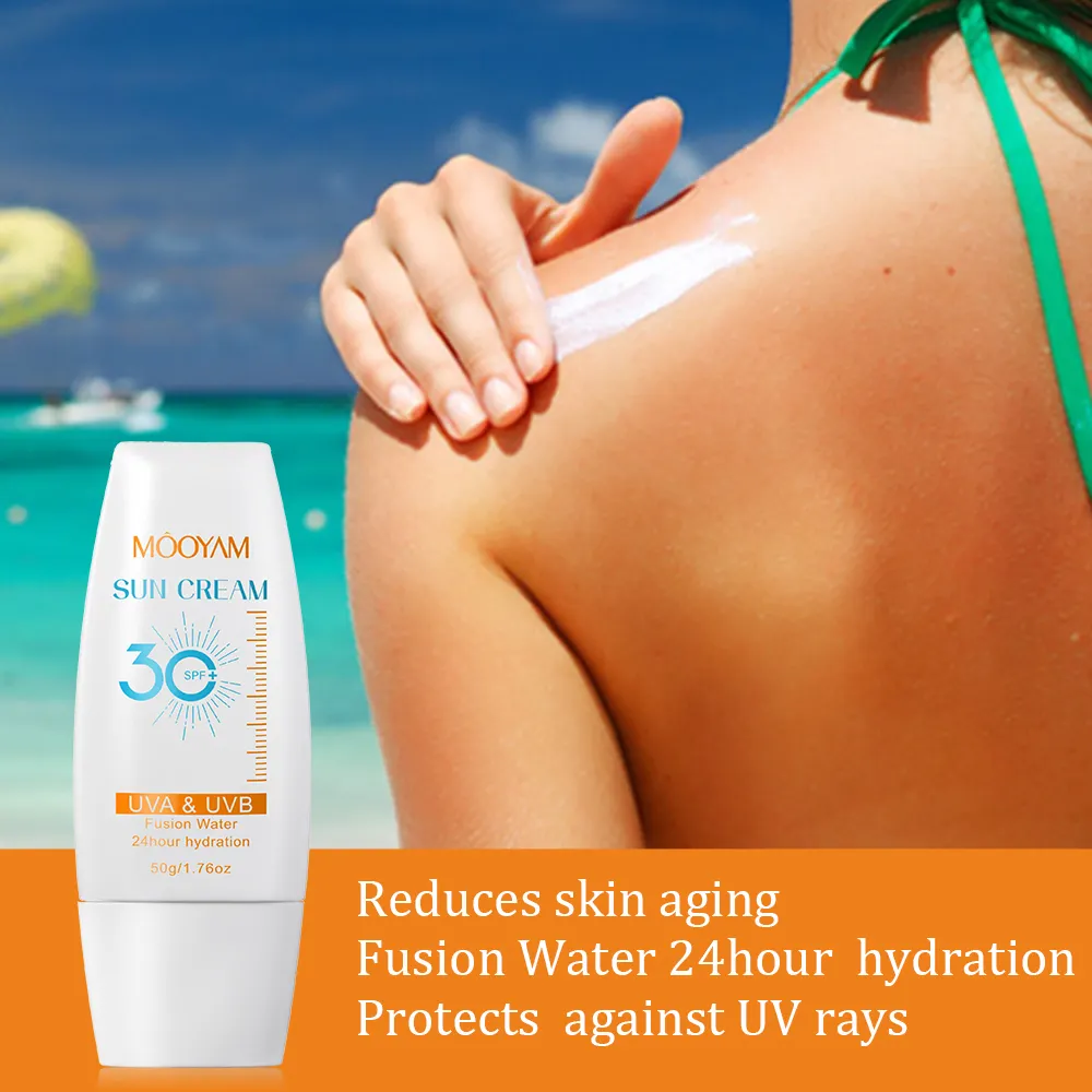 Private Label Sunscreen Cream Sulfate-free UV Protection & Whitening and Aloe Vera & Mineral Organic Ingredients Sunscreen 596