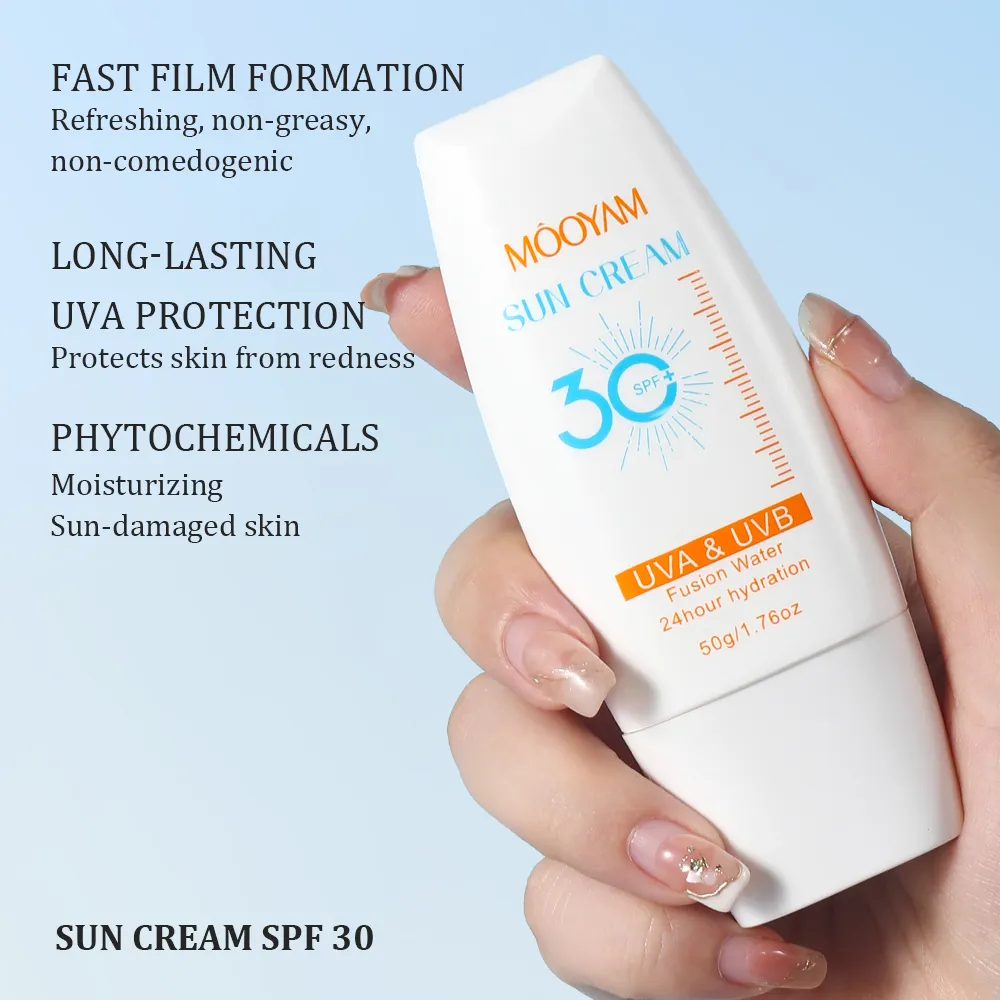 Private Label Sunscreen Cream Sulfate-free UV Protection & Whitening and Aloe Vera & Mineral Organic Ingredients Sunscreen 596
