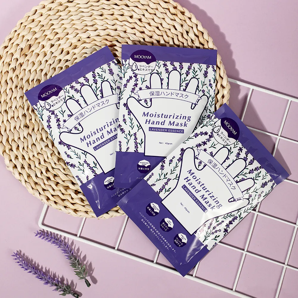 Private Label Natural Herbal Lavender Moisturizing Hand Mask Skin Repairing Whitening Nourishing Hand Mask 622