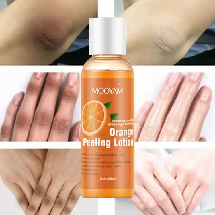 Removing Dead Skin Face Body Orange Whitening Exfoliating Instant Lightening Brightening Peeling Lotion 710
