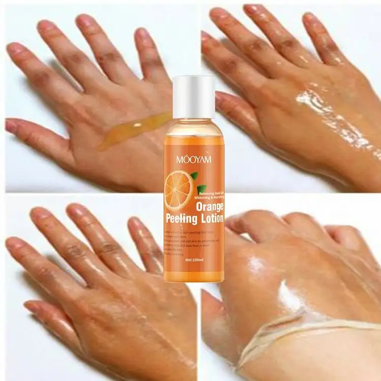 Removing Dead Skin Face Body Orange Whitening Exfoliating Instant Lightening Brightening Peeling Lotion 710
