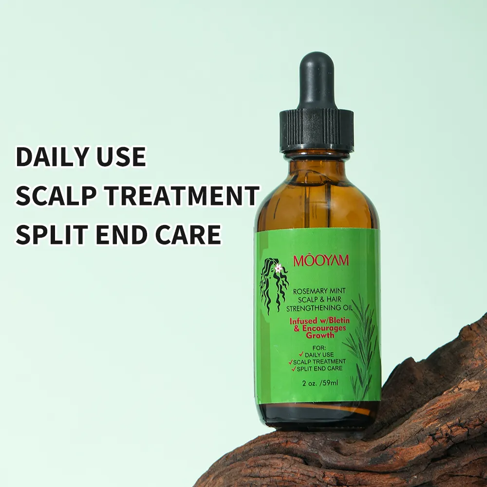 Rosemary Mint Scalp &Hair Strengthening Oil 100% Pure Nature Organic Fast Effective Hair Growth Oil 728