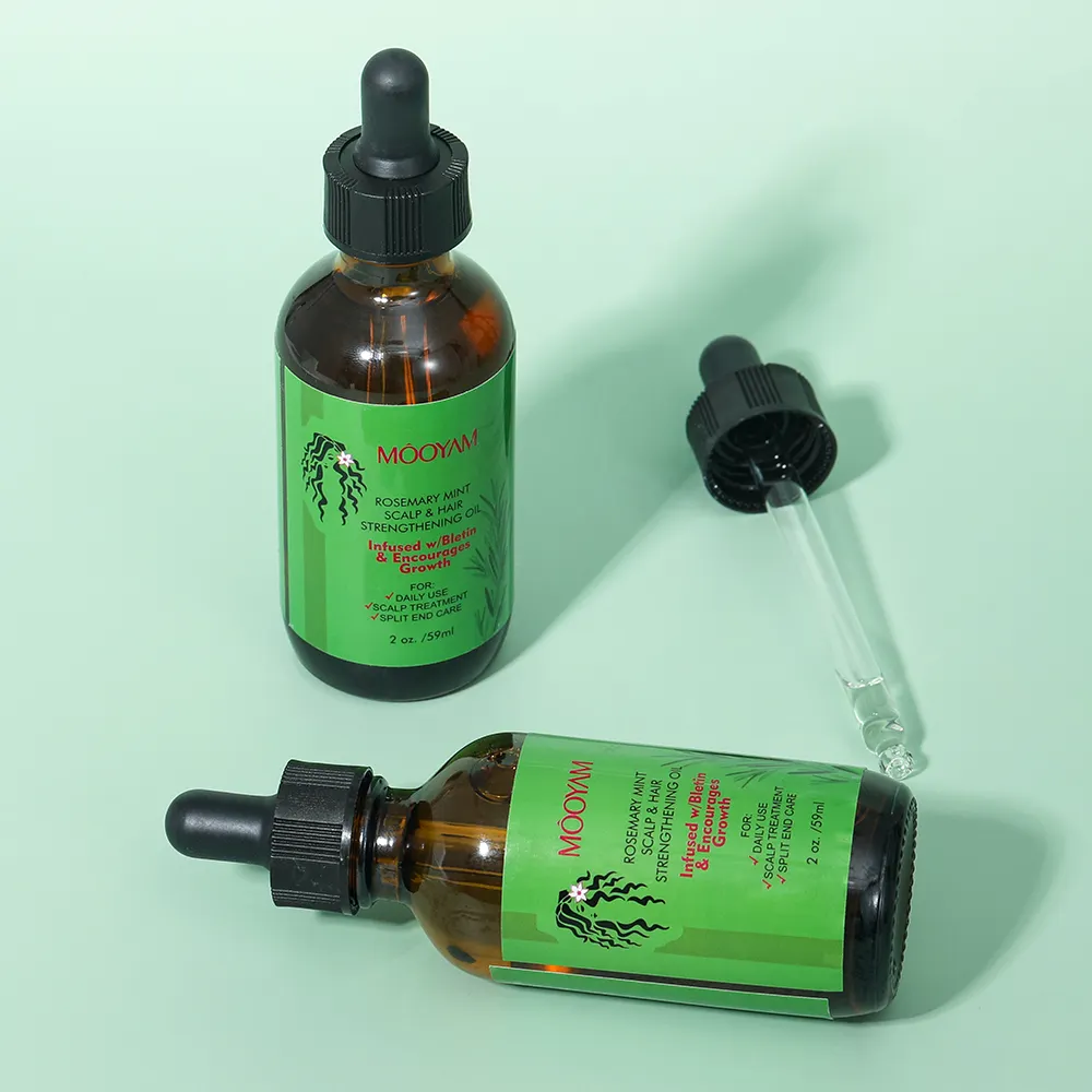 Rosemary Mint Scalp &Hair Strengthening Oil 100% Pure Nature Organic Fast Effective Hair Growth Oil 728