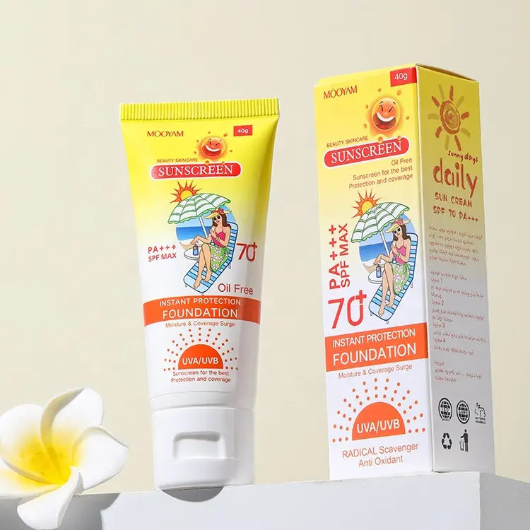 SPF70+ Sun Screen Organic Vegan Face Whitening Anti Aging Oil Free Sun Lotion Anti Uv Sunblock Sunscreen 906