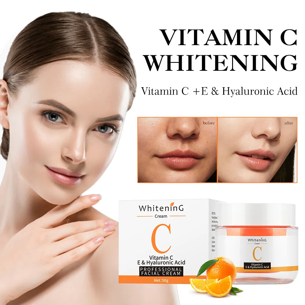 Daily Use Day And Night Thailand Anti Aging Beauty Deep Moisturizing Vitamin C Glowing Face Cream For Dark Skin 954