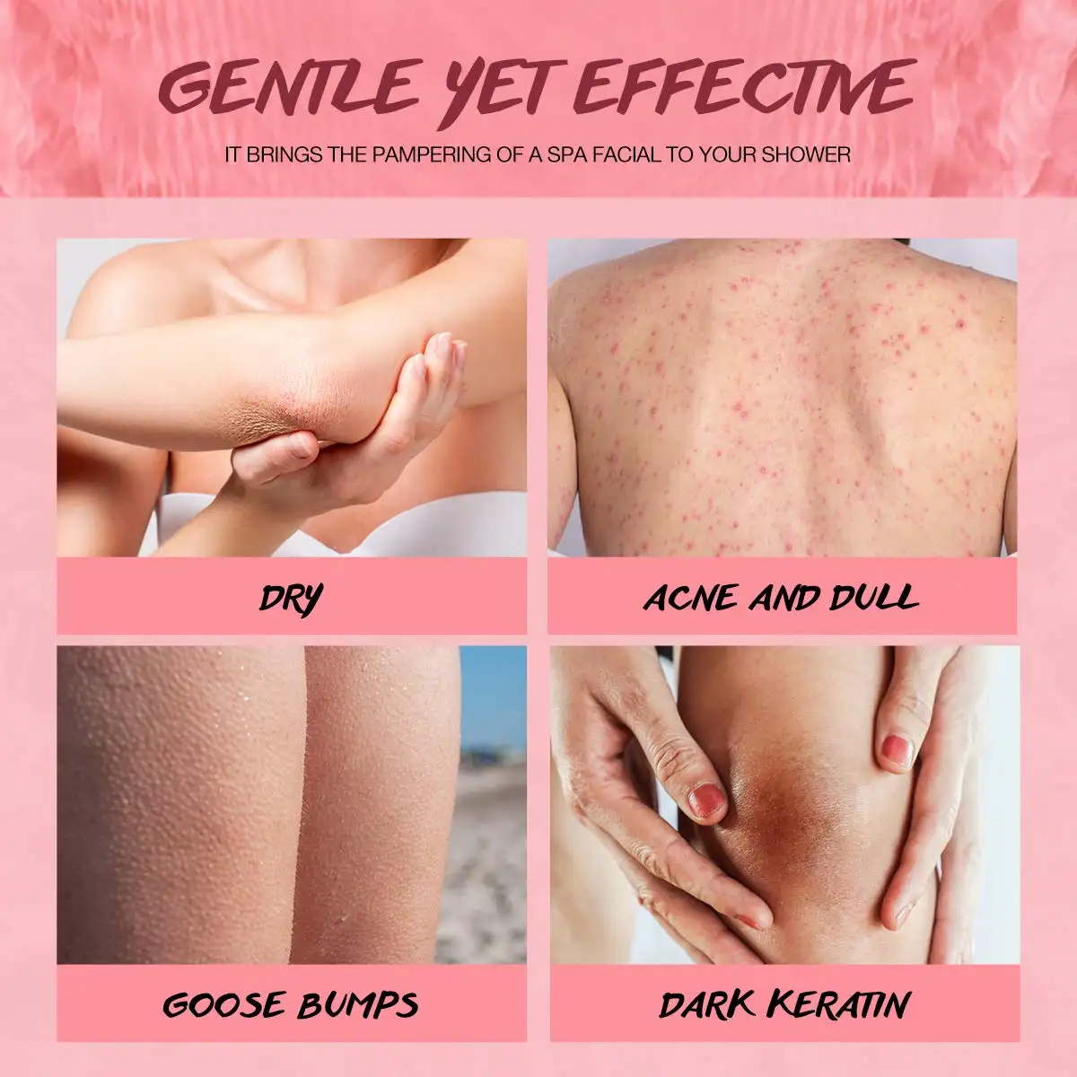 Wholesale Private Label Rose Scrub Natural Organic Dead Sea Salt Anti Aging Exfoliate Moisturize Nourish Skin Care Body Scrub 994