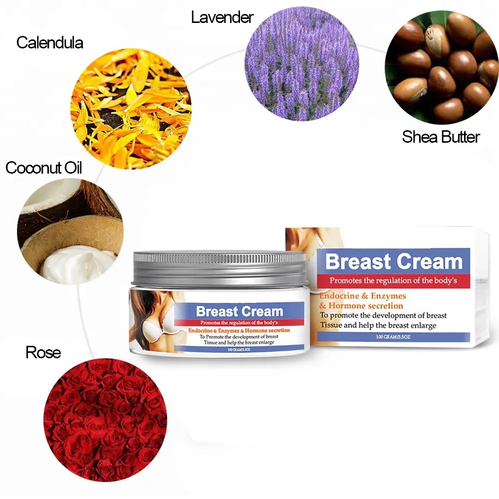 OEM ISO Natural Beauty Breast Enlarge Plump Firming Lifting Cream Effective Best Herbal Naturaful Breast Enhancement Cream 1005