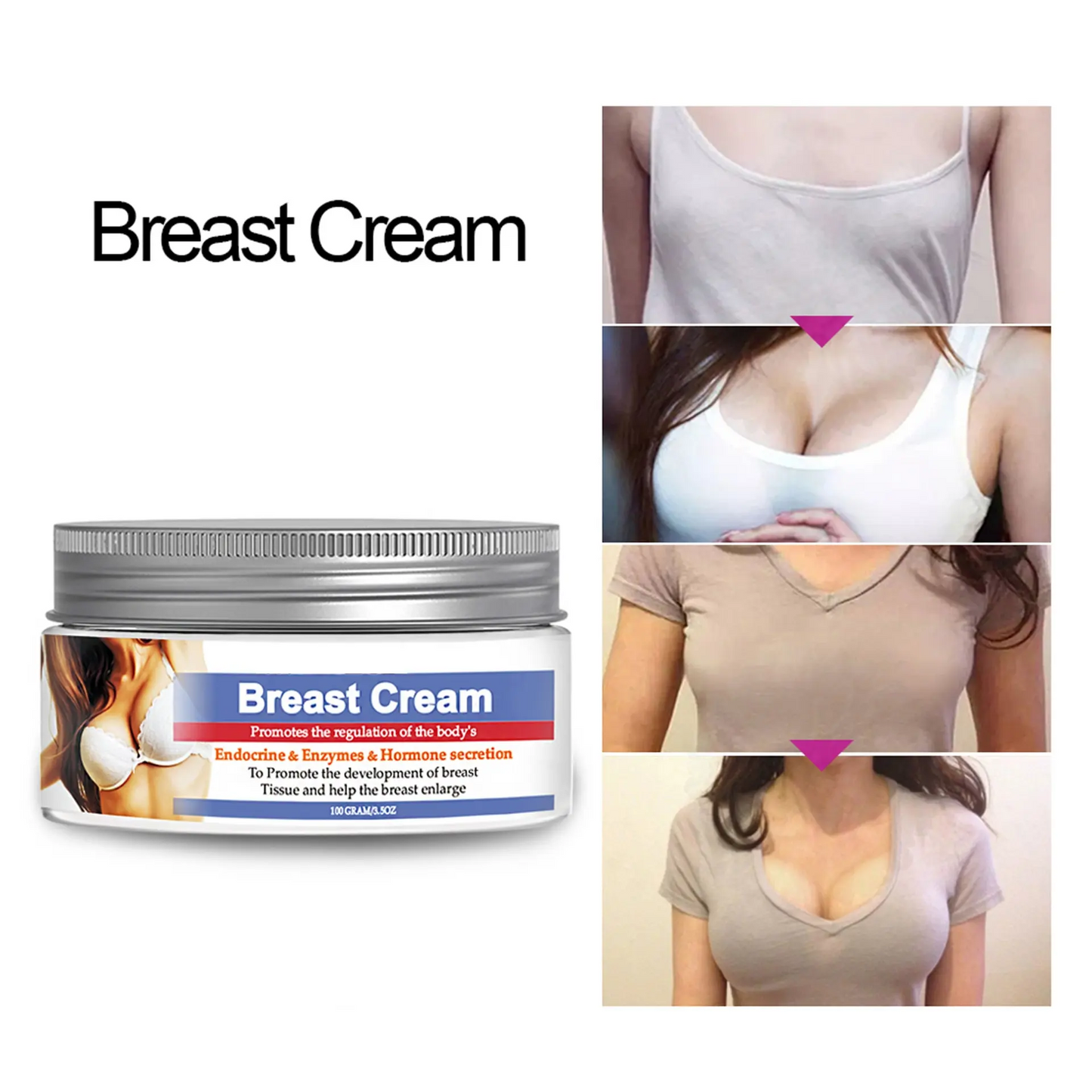 OEM ISO Natural Beauty Breast Enlarge Plump Firming Lifting Cream Effective Best Herbal Naturaful Breast Enhancement Cream 1005