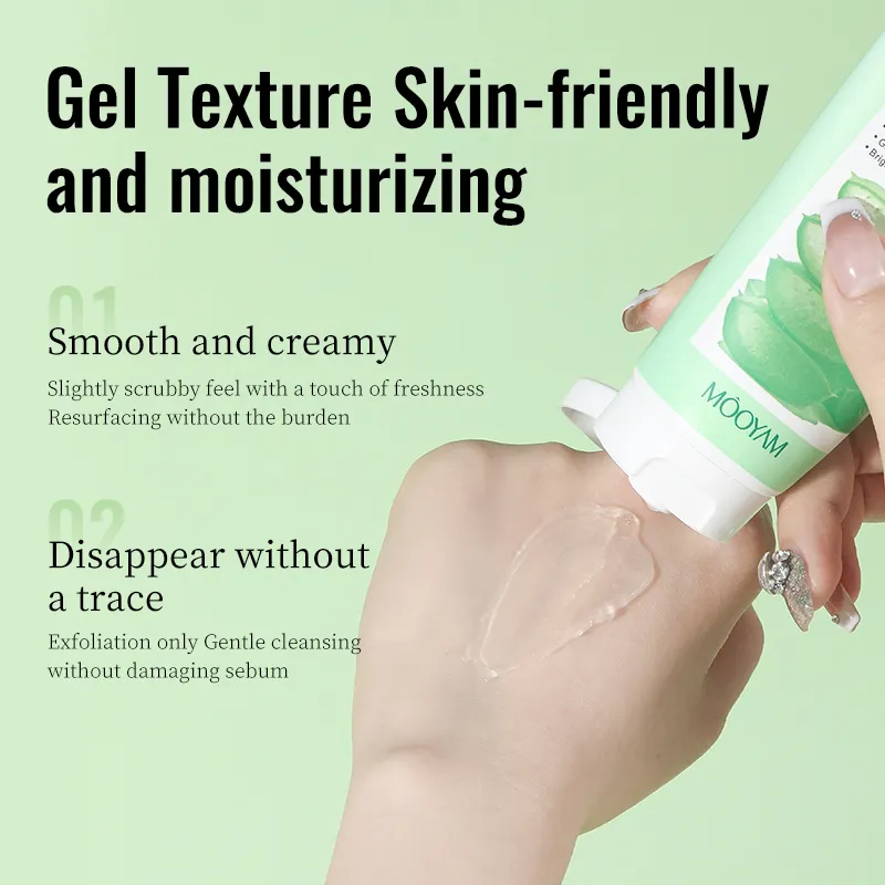 Private Label Exfoliating Aloe Sparkling Peeling Gel Dead Skin Removal Natural Deep Exfoliator Scrub Cleansing Peeling Gel 1029