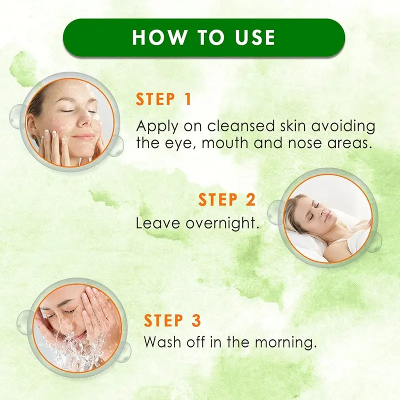 Private Label Pure Aloe Gel Vitamin C Sleeping Night Gel With Aloe Vera 1037