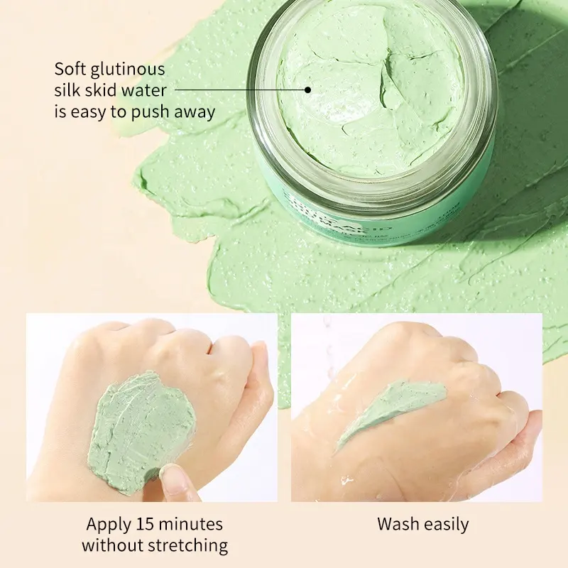 Private Label 100g Fruit Acid Cleansing Mud Mask Acne Blackhead Pore Purifying Treatment Facial Clay Mask 1040