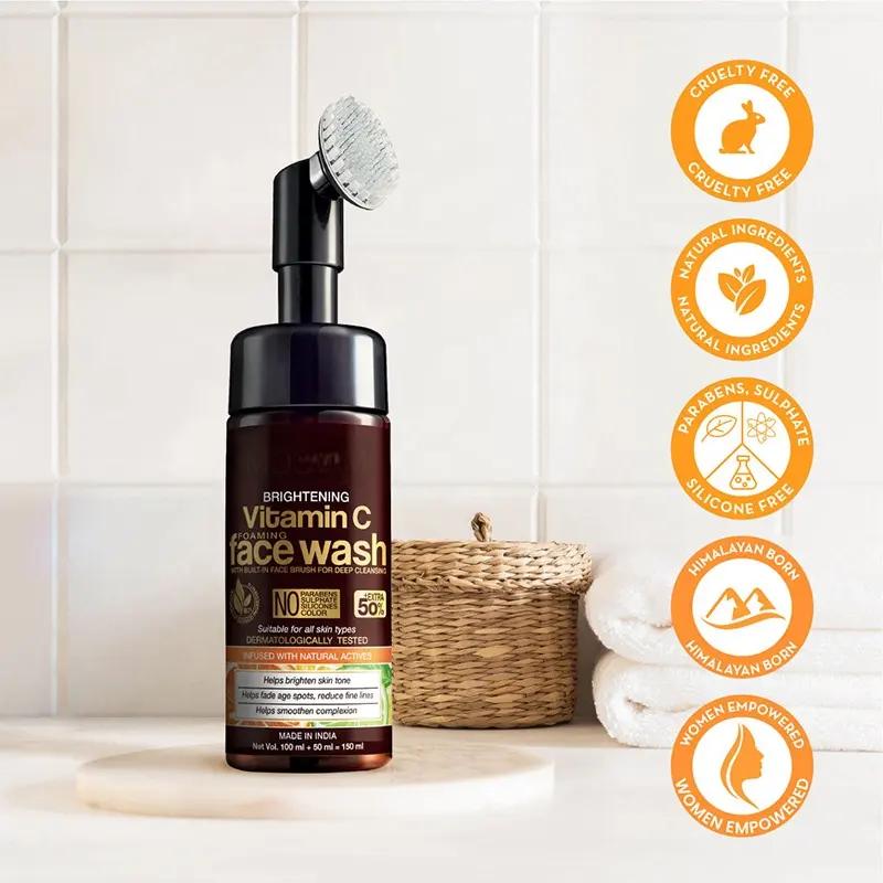 Private Label Vitamin C Foam Face Wash for Skin Brightening 1044
