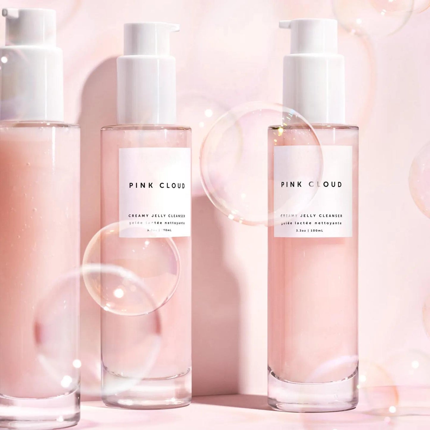 OEM korean private label natural organic pink rose water creamy jelly face wash care vegan nourish facial cleanser 1057