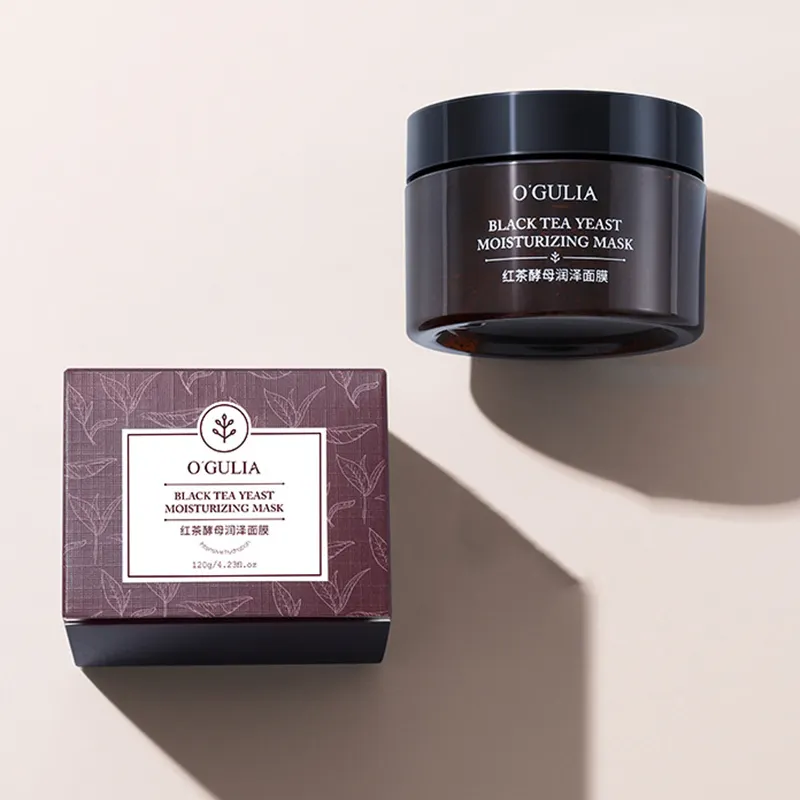 120g Black Tea Yeast Moisturizing Mask Cleansing Skin Smear Mask Sleeping Facial Mask 1061