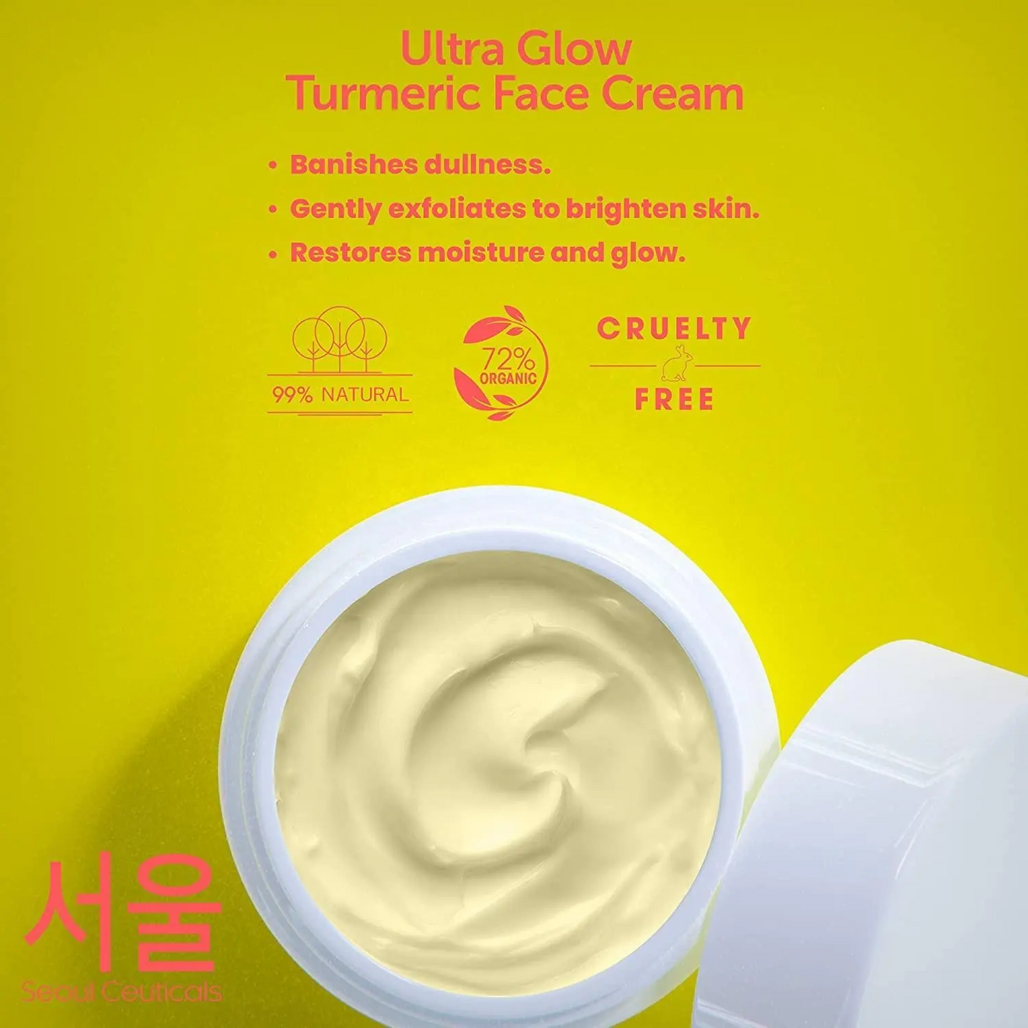 Korean Skin Care Turmeric Cream Korean Face Moisturizer with Salicylic Acid Hyaluronic Acid Glycolic Acid Skin Korean Beauty 1089