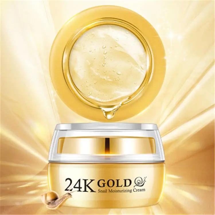 OEM ODM Face Cream Moisturizing Glowing Skin Youthful Brightening Face Moisturizer Best Skin Whitening 24K Gold Cream 1101