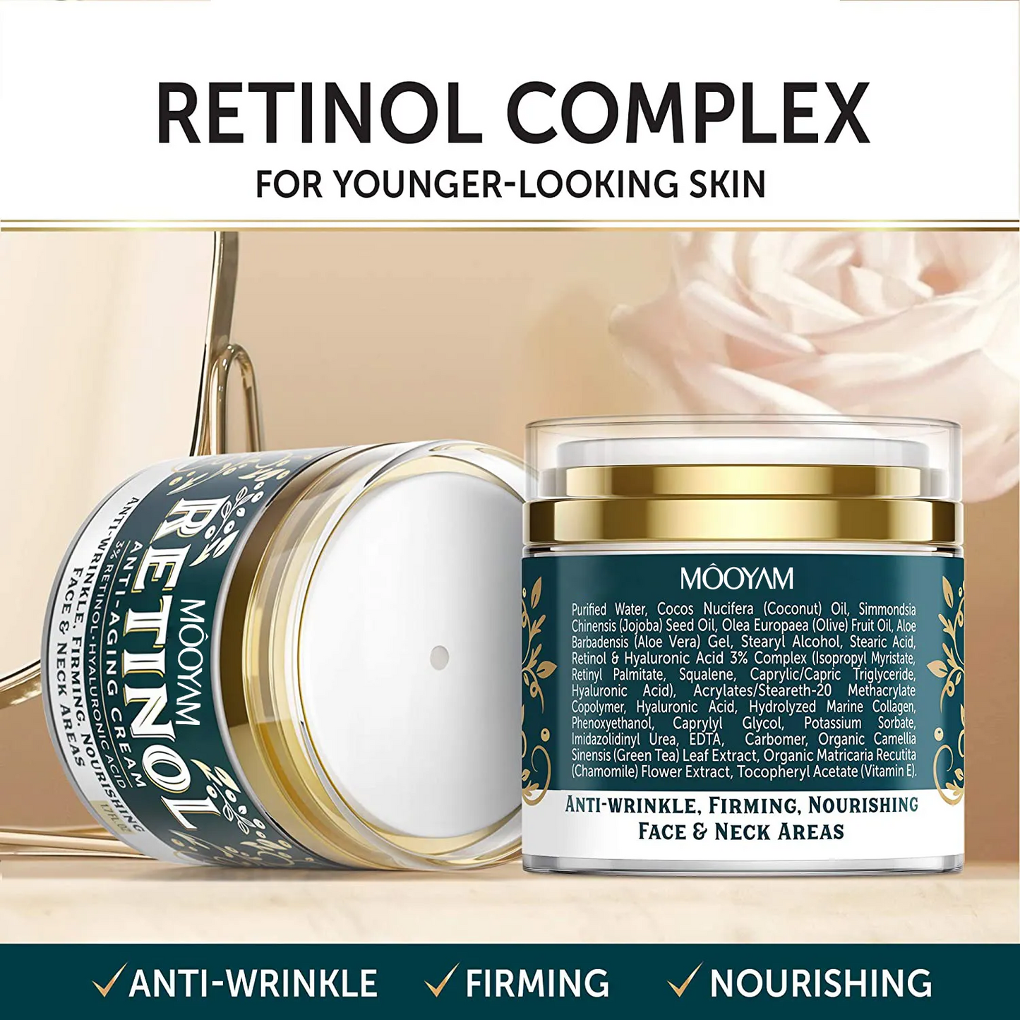 OEM Private Label Face Cream Collagen Moisturizing Anti Aging Night Retinol Cream Retinol Moisturizer Cream 1102