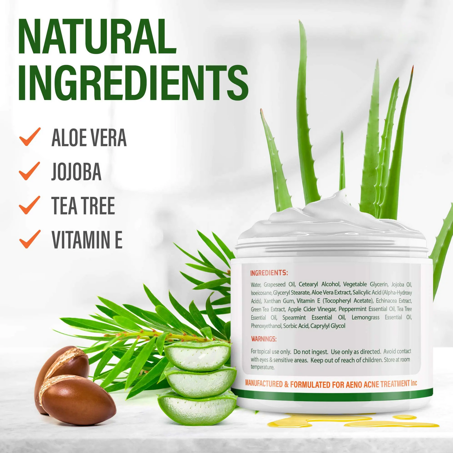 Wholesale private label natural organic vitamin tea tree oil acne patch balm acne cream scar removal acne treatment set 1108