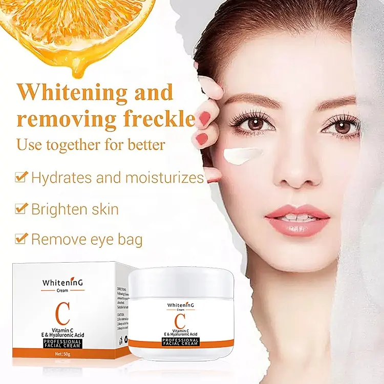 Wholesale Women Skin Care Beauty Face Whitening Cream Brightening Nourishing Anti-Aging Vitamin C Cream 1109
