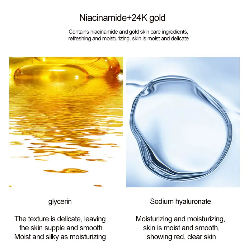 Private Label 24K Gold SkinCare Set Deep Nourishing Hydrating and Moisturizing Nicotinamide Skin Care set 1119
