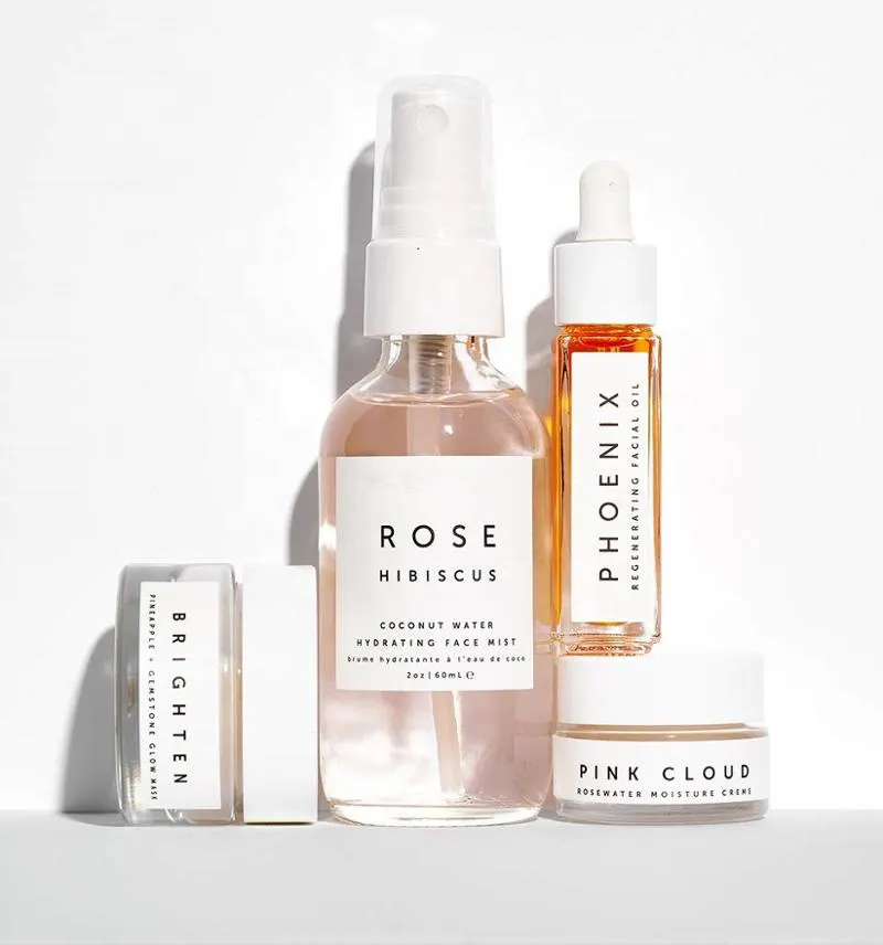 ISO OEM Botanical Extractor Hydrate and Glow 100% Organic Natural Skincare Kit Moisturizing Rose Water Spray Facial Toner 1128