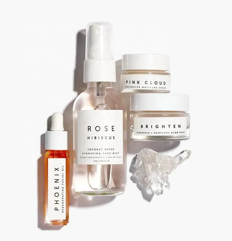 ISO OEM Botanical Extractor Hydrate and Glow 100% Organic Natural Skincare Kit Moisturizing Rose Water Spray Facial Toner 1128