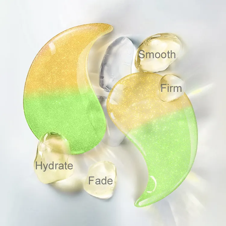 Private label custom design two-color eye patch for dark circles and puffy eyes 1131