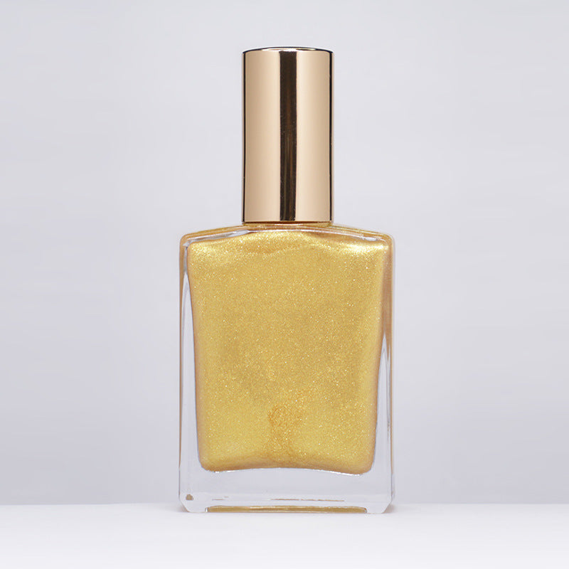 OEM Wholesale Personal Brand Gold Shimmer Oil Highlight Spray, Glitter Highlight Oil, Body Contour Highlight Custom 110