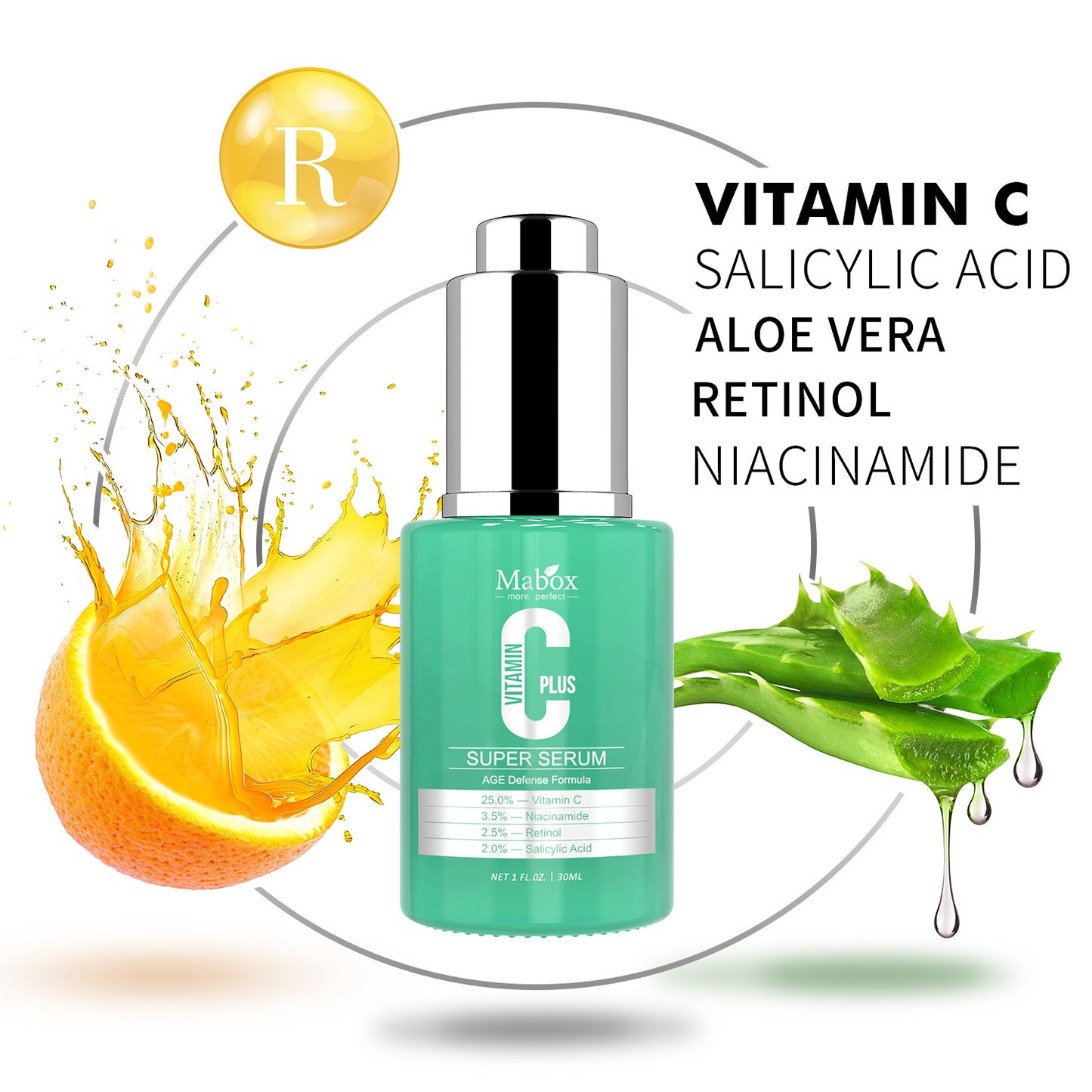 OEM & ODM Private Label VC Essence, Vitamin C Liquid, Hydrating, Moisturizing Serum 308