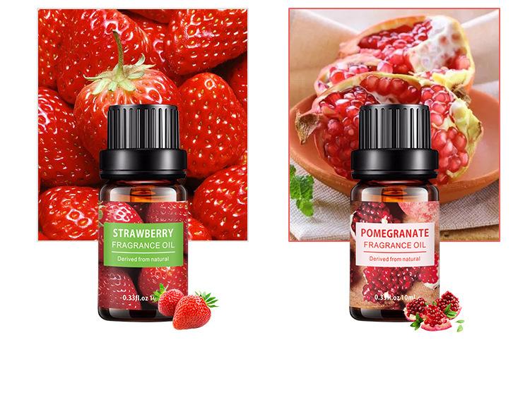 OEM & ODM Fruits Grape, Apple, Pineapple Strawberry, Cherry Pomegranate Fragrance Essential Oil Set 083