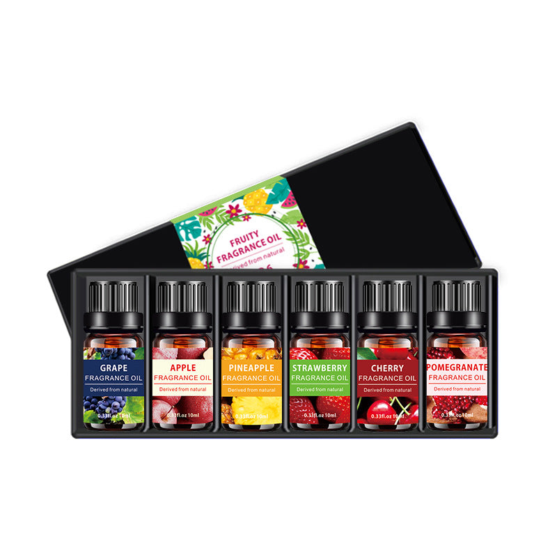 OEM & ODM Fruits Grape, Apple, Pineapple Strawberry, Cherry Pomegranate Fragrance Essential Oil Set 083