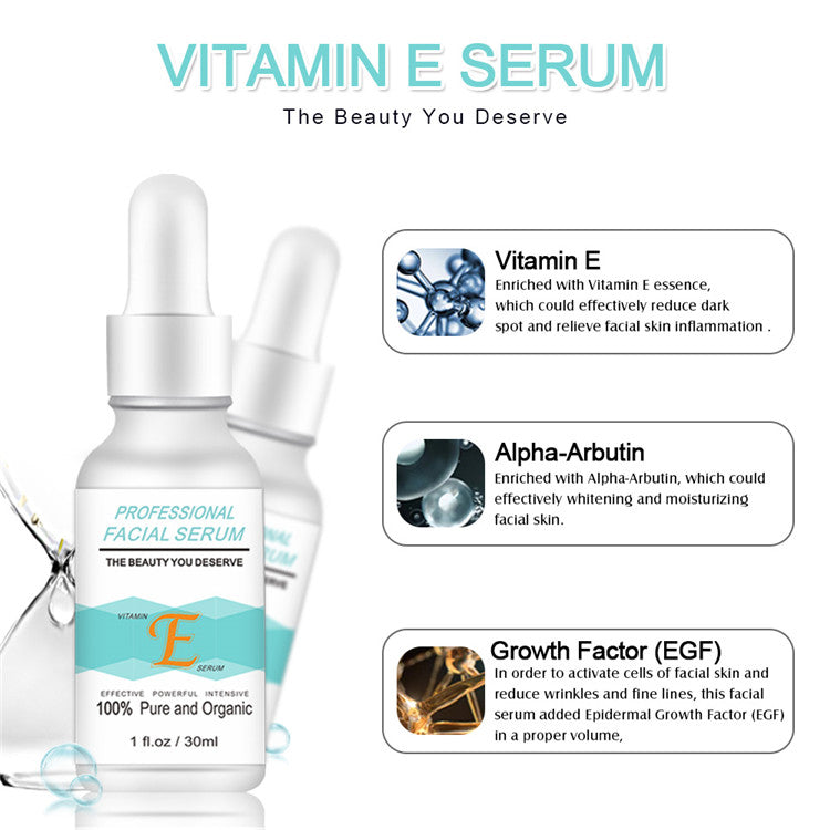 Vitamin E Liquid Essence, Hydrating and Moisturizing, Facial Serum Beauty Skin Factory 020