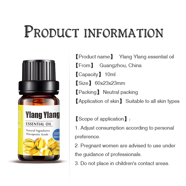 Ylang Ylang Aromatherapy Essential Oil, Private Label Single Massage Essential Oils 044