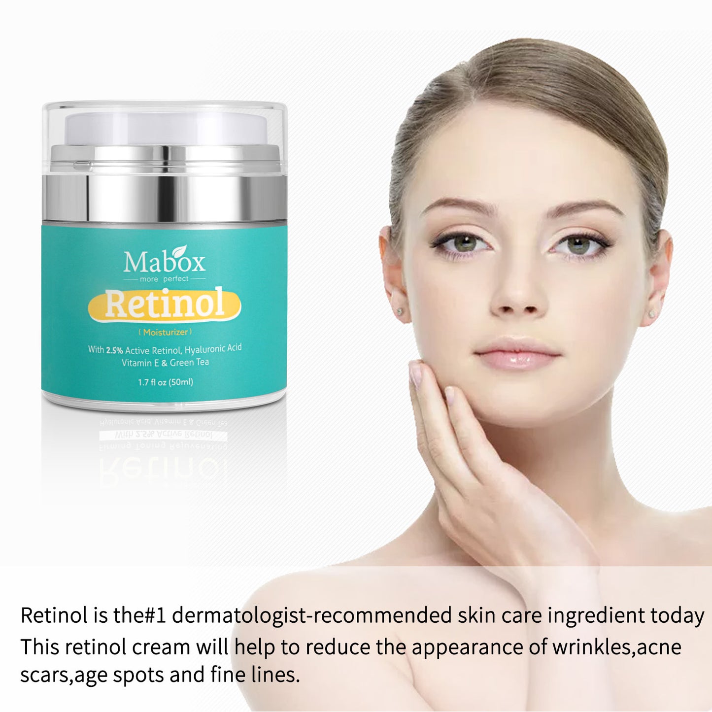 Wholesale Retinol Moisturizer Cream, Hyaluronic Acid, Vitamin E, Green Tea Fical Cream Supplier 306