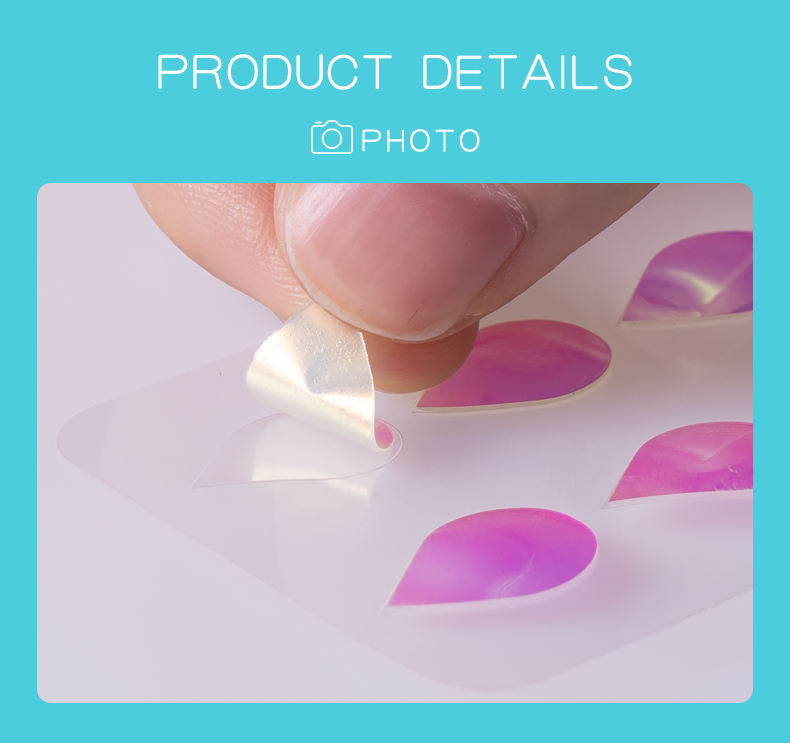 Colourful Fashion Designs Cute Half Moon Star Cloud Butterfly Flower Shape Shiny Laser Pimple Acne Patch