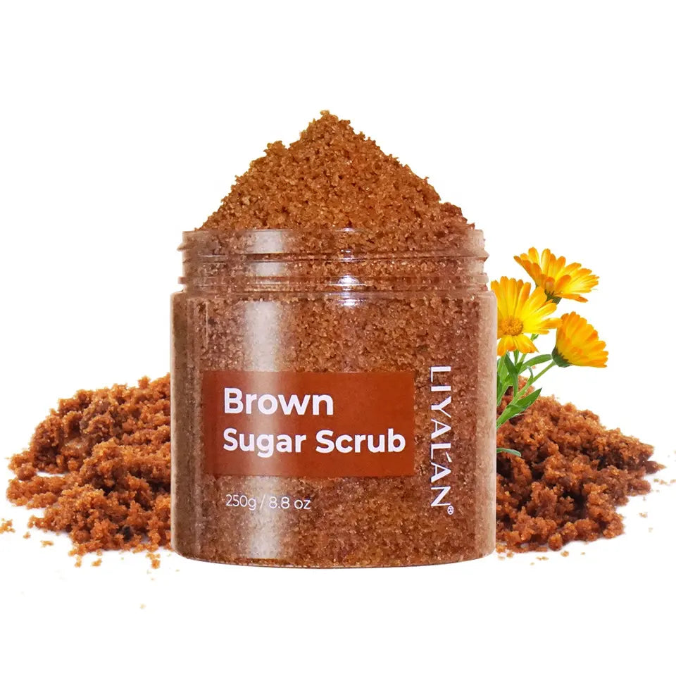 Private Label Brown Sugar Scrub, Deep Cleansing, Brightening and Smoothing Body Skin Scrub Customization 179