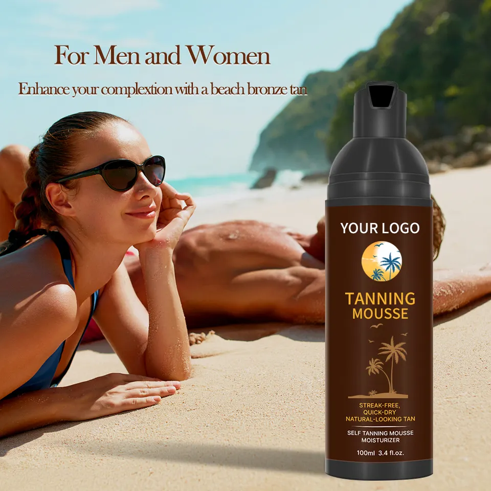 Customization Personal Sunless Tanning Lotion, Natural Bronzer Body Lotion, Tanning Mousse 030