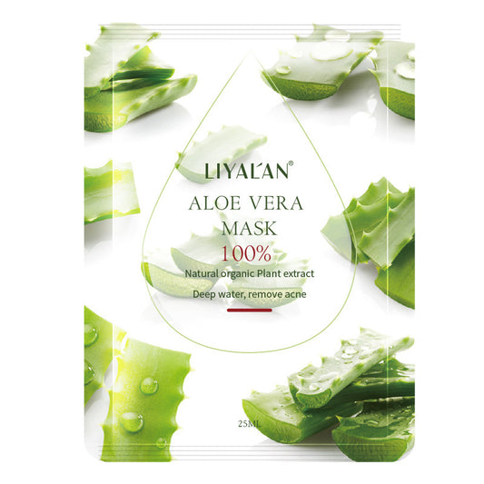 OEM Natural Organic Aloe Vera Moisturizing Mask, Hyaluronic Acid Cold Compress, Hydrating, Acne Treatment Sheet Mask 142
