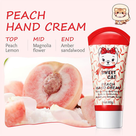 Wholesale 60g Peach Anti Cracking Hand Cream, Deep Nourish Moisturizing and Hydration Hand Cream Manufacturer 460