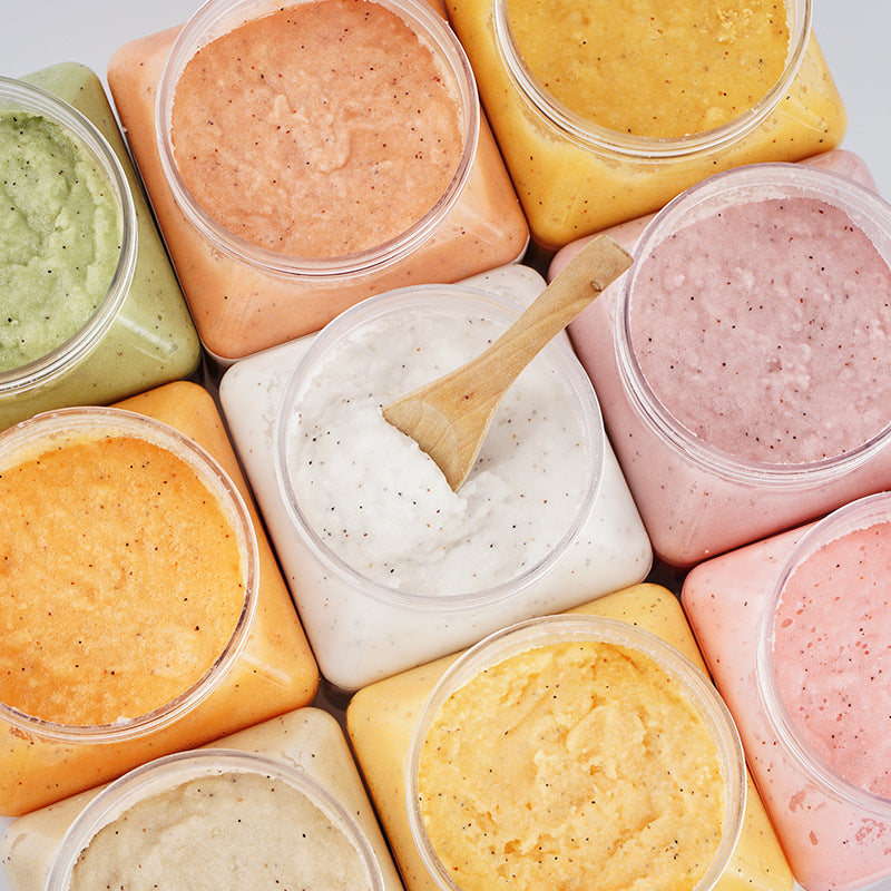 OEM & ODM Raspberry Lemon Bath Salt Scrub, Deep Cleansing, Exfoliation, Fruit Body Scrub 115
