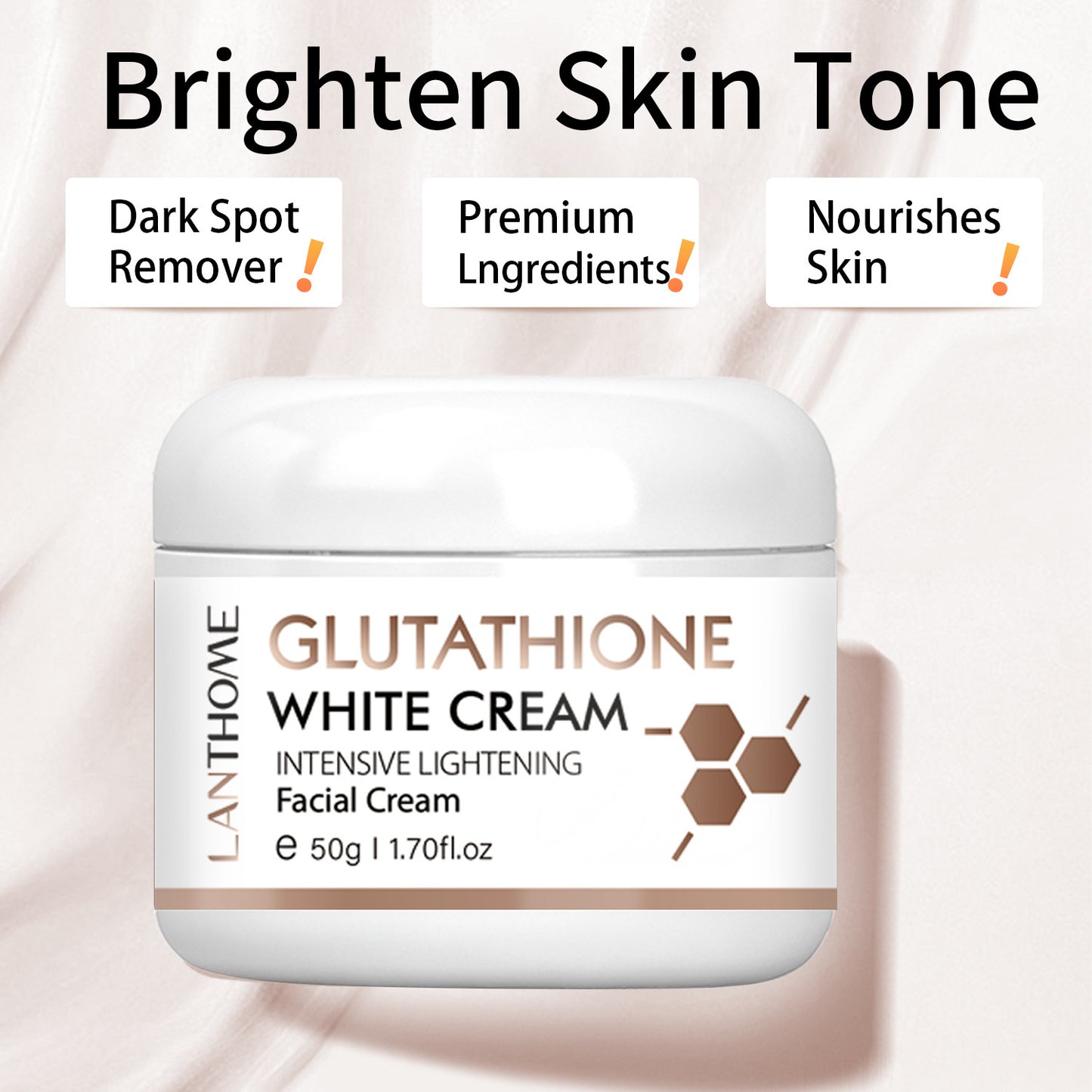 OEM & ODM Glutathione White Cream, Intensive Lightening Facial Cream Private Label Customization 369