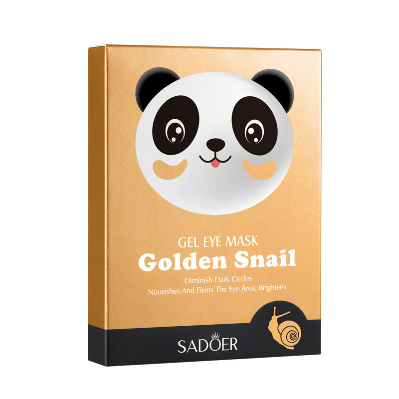 Wholesale Panda Golden Snail Gel Eye Mask, Diminish Dark Circles, OEM Nourishes and Firms Eye Masks 543