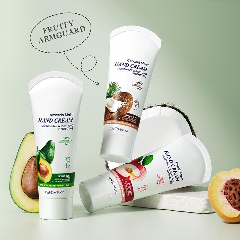 Wholesale 75g Coconut Hand Cream, Moisturizing and Whitening Hand Skin, OEM Hand Cream Factory 450