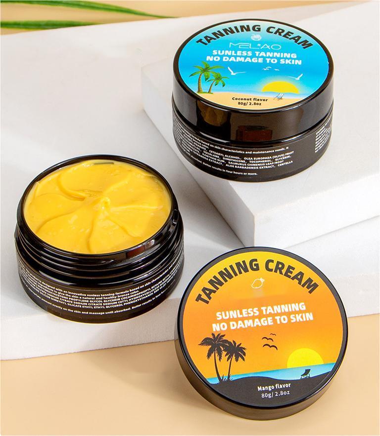 OEM Private Label Coconut Flavor Sunless, Moisturizing, Bronzer, Waterproof Tanning Cream Customization 274