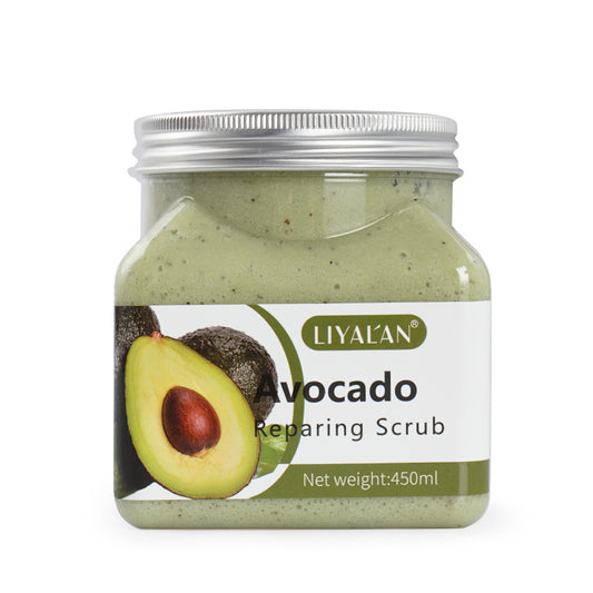 Custom Avocado Reparing Skin Bath Salt Scrub, Deep Cleansing, Exfoliation, Fruit Body Scrub 119