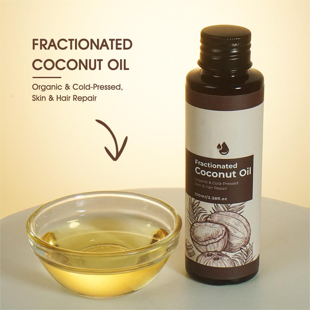 Private Label Customized 100ML Pure Coconut Oil, Nourishing Skin, Repair Hair, Natural Organic Basic Oil 217