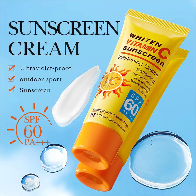 Wholesale Vitamin C Sunscreen and Whitening Cream, Isolation Sunscreen, Anti Sweat Supplier 477